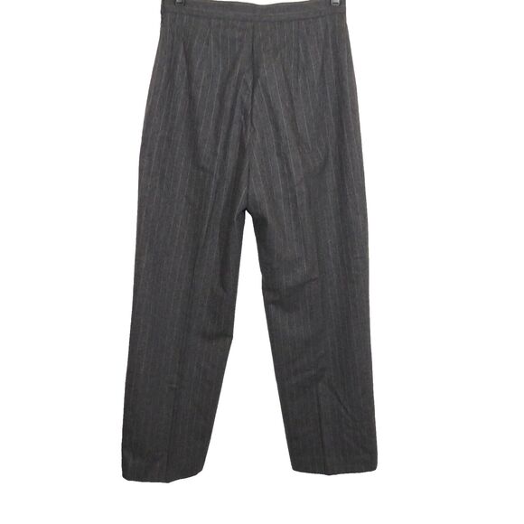 Kasper Gray Pinstripe Wool Blend Classic Pantsuit Career Suit Size 6 - Picture 9 of 11